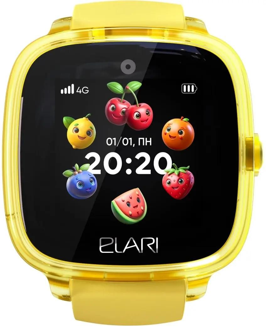 Смарт-часы ELARI KidPhone Fresh 4G,  1.4",  желтый/желтый [kp-4g-f-y]
